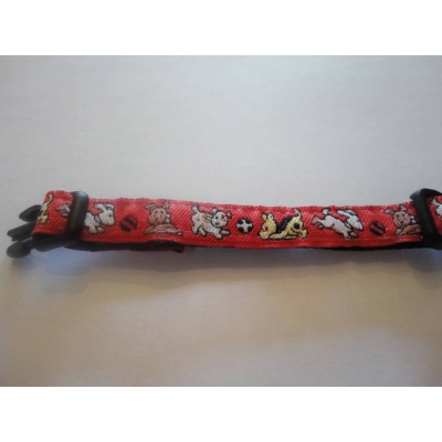 Happy Halsband "Happy Dogs Red" XS (22-34 cm)